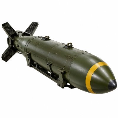 MOAB bomb silhouette